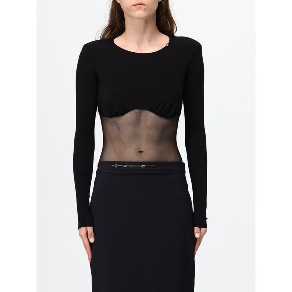 Elisabetta Franchi Bodysuit Woman Black